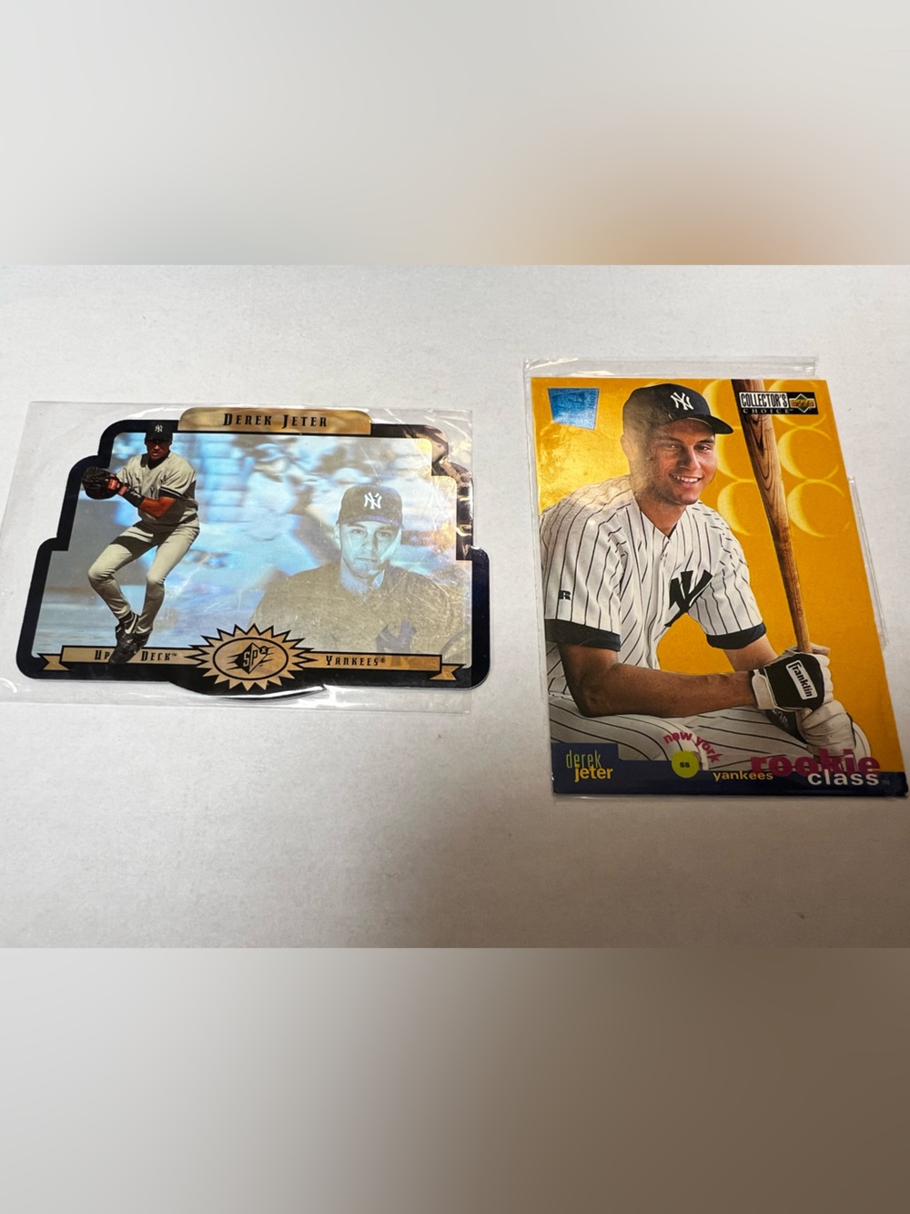 Derek Jeter baseball cards hologram rookie class NOT GRADED